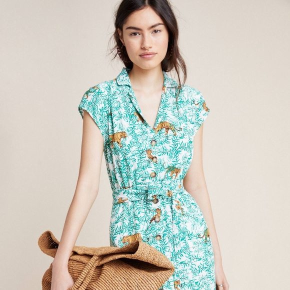 SOLD OUT Maeve Catherine Shirtdress Like new - Picture 1 of 8